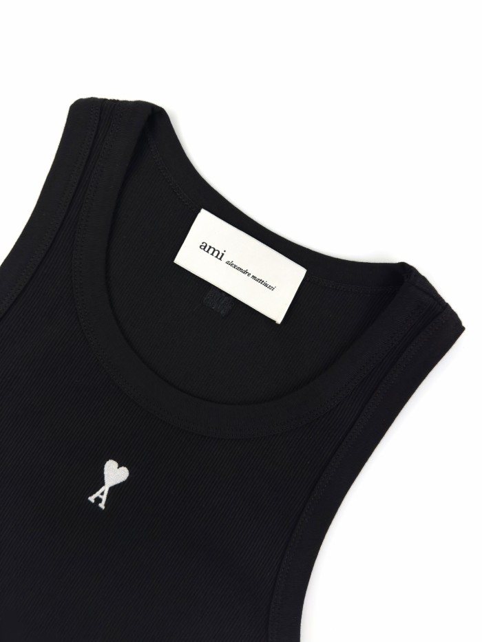 1:1 quality version Chest Heart A Letter Embroidery Fitted Waist Sleeveless Base Camisole Tank Top 3 colors 29330323