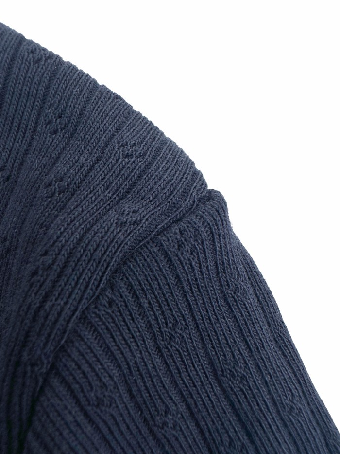 1:1 quality version Miu Woven Label Vertical Eyelet Jacquard Cuff Hem Lace Fringe Slim T-shirt 3 colors 29330298