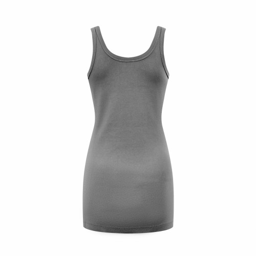 1:1 quality version U Neck Wide Strap Triangle Metal Logo Fitted Bodycon Mini Slip Tank Top 29329316