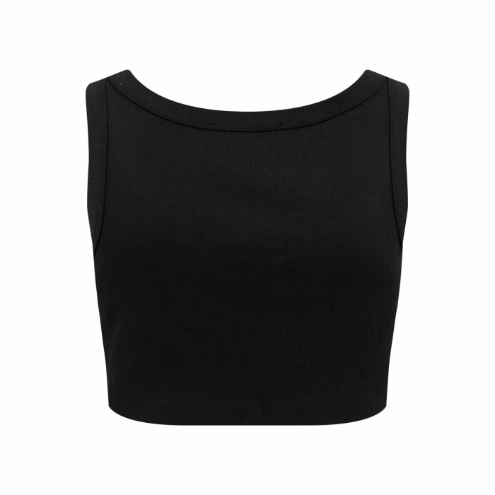 1:1 quality version Chest Metal Triangle Plate Vertical Rib Slim Cropped Tank Top 2 colors 29330349
