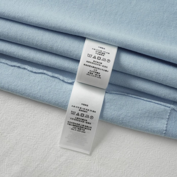 1:1 quality version Classic Pony Logo Crew Neck Knit Short Sleeve Solid Slim Thin Knit Base T-shirt  9 colors 29331741