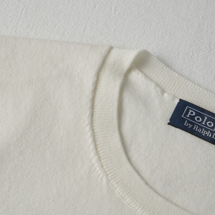 1:1 quality version Classic Pony Logo Crew Neck Knit Short Sleeve Solid Slim Thin Knit Base T-shirt  9 colors 29331741