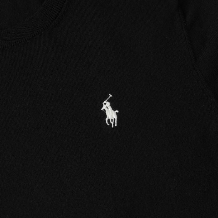 1:1 quality version Classic Pony Logo Crew Neck Knit Short Sleeve Solid Slim Thin Knit Base T-shirt  9 colors 29331741