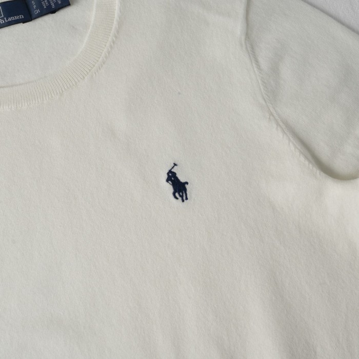 1:1 quality version Classic Pony Logo Crew Neck Knit Short Sleeve Solid Slim Thin Knit Base T-shirt  9 colors 29331741