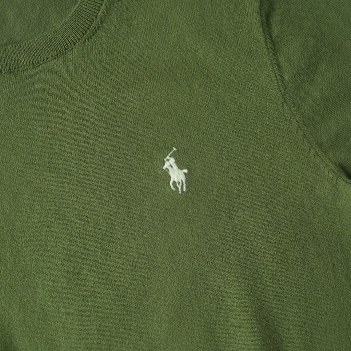 1:1 quality version Classic Pony Logo Crew Neck Knit Short Sleeve Solid Slim Thin Knit Base T-shirt  9 colors 29331741