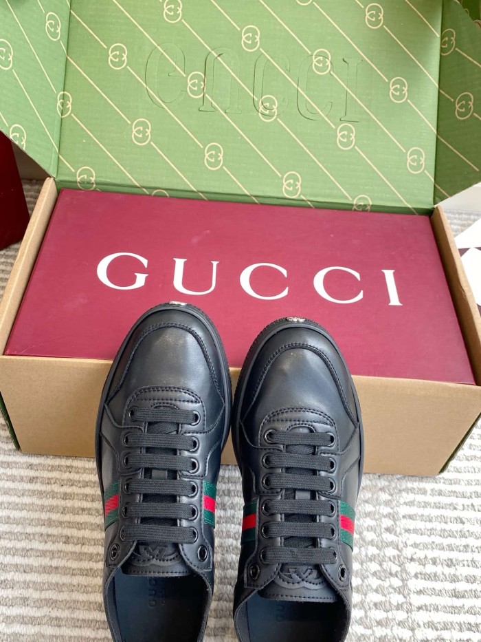 [plus-size shoes] 1:1 quality version Stretch Series Interlocking G Toe Logo Low Top Sneakers 4 colors 29332653