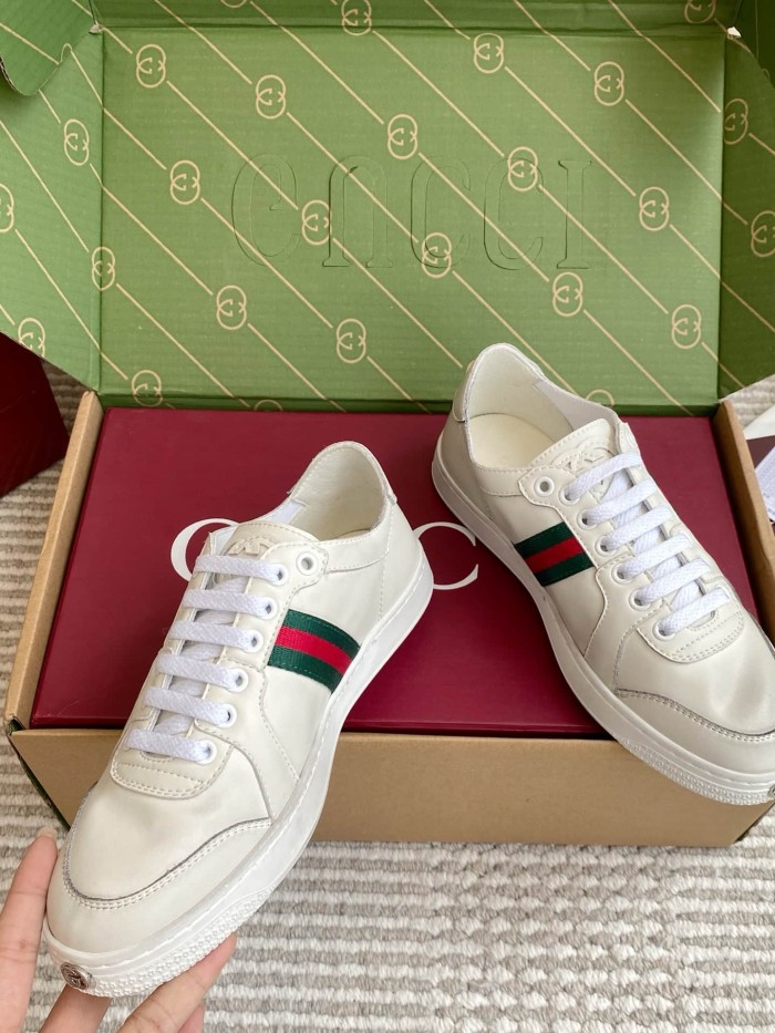 [plus-size shoes] 1:1 quality version Stretch Series Interlocking G Toe Logo Low Top Sneakers 4 colors 29332653