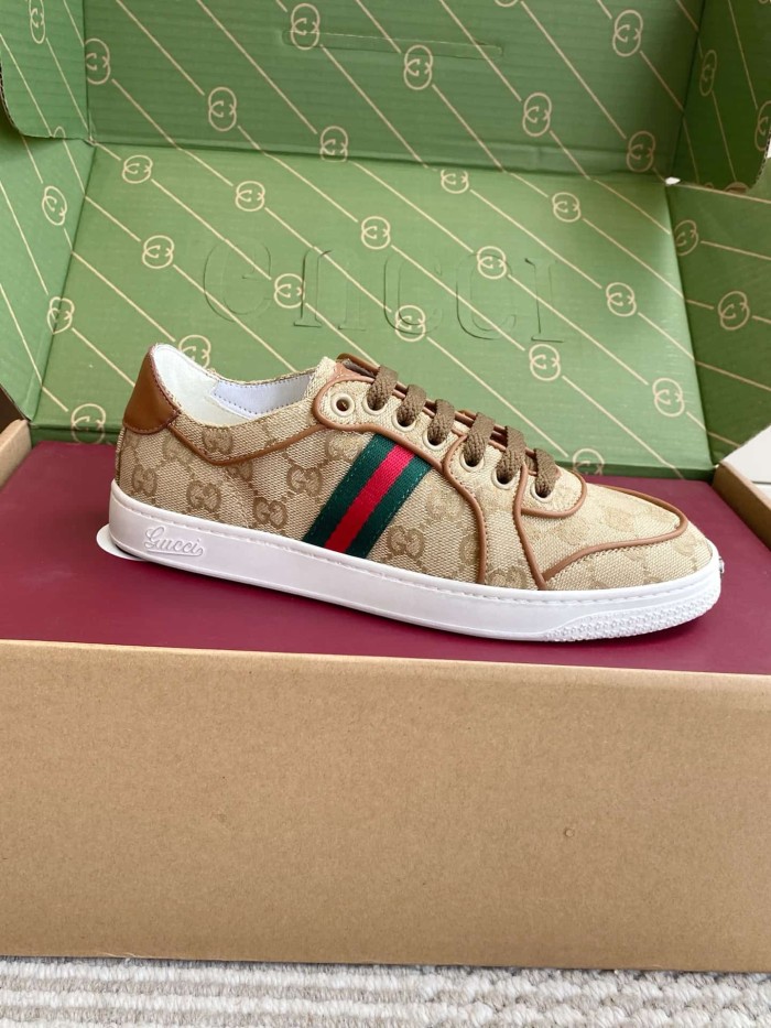 [plus-size shoes] 1:1 quality version Stretch Series Interlocking G Toe Logo Low Top Sneakers 4 colors 29332653