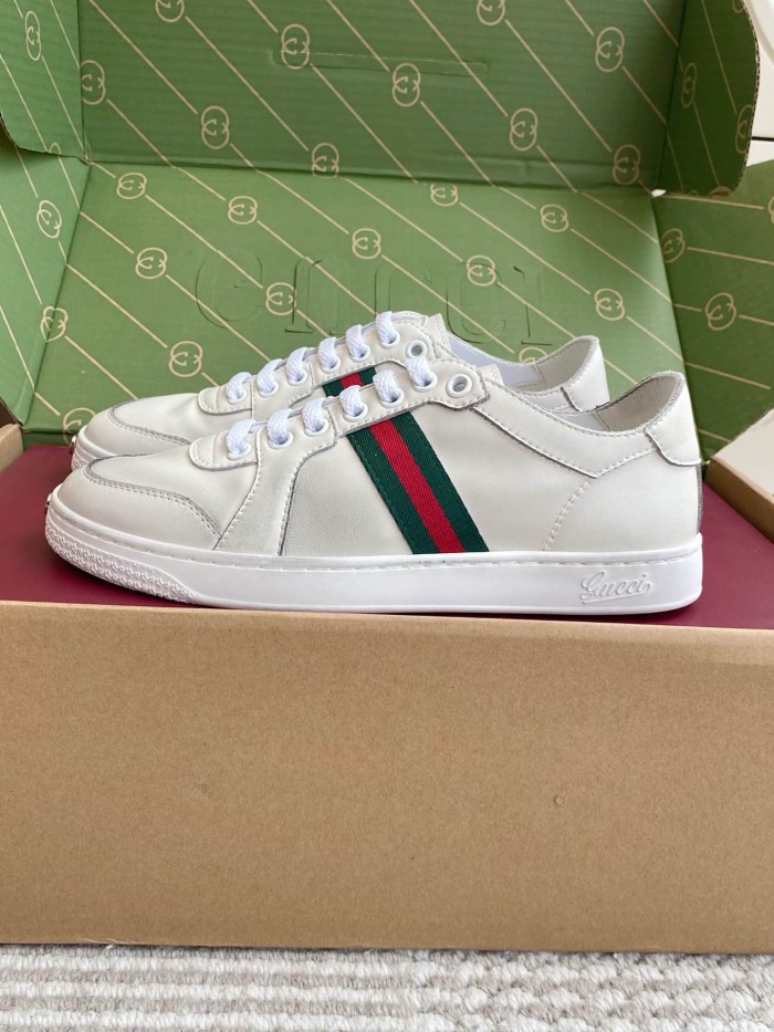 [plus-size shoes] 1:1 quality version Stretch Series Interlocking G Toe Logo Low Top Sneakers 4 colors 29332653