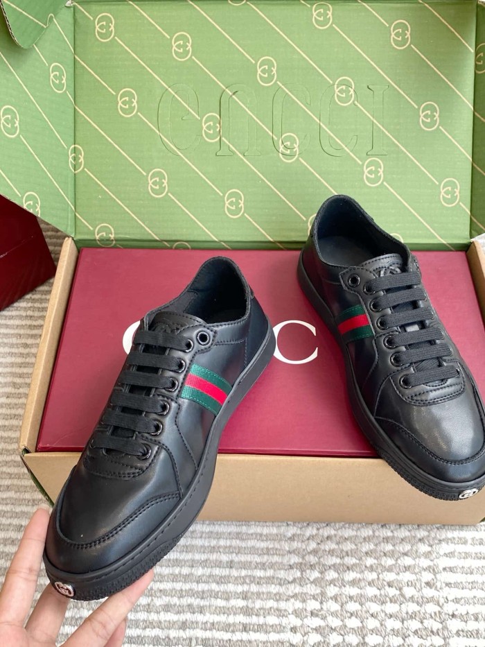 [plus-size shoes] 1:1 quality version Stretch Series Interlocking G Toe Logo Low Top Sneakers 4 colors 29332653