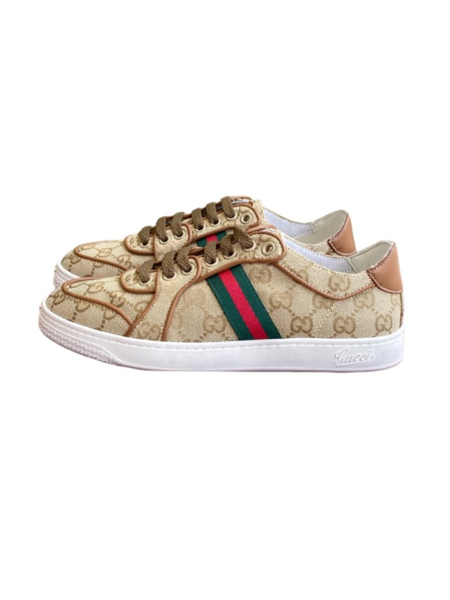 [plus-size shoes] 1:1 quality version Stretch Series Interlocking G Toe Logo Low Top Sneakers 4 colors 29332653