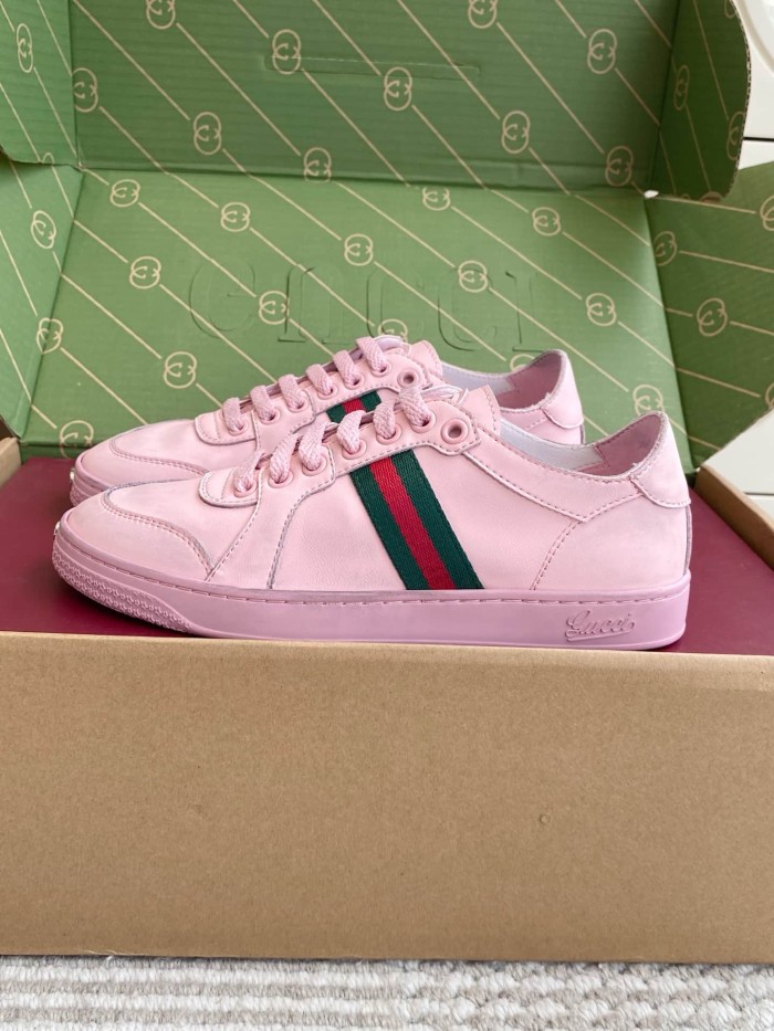 [plus-size shoes] 1:1 quality version Stretch Series Interlocking G Toe Logo Low Top Sneakers 4 colors 29332653