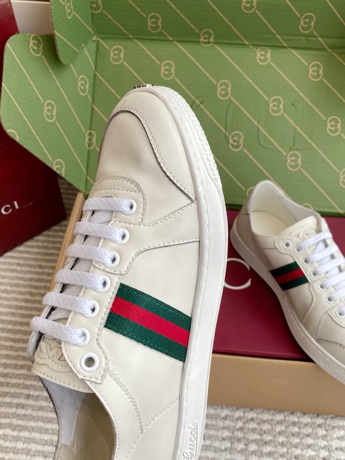 [plus-size shoes] 1:1 quality version Stretch Series Interlocking G Toe Logo Low Top Sneakers 4 colors 29332653