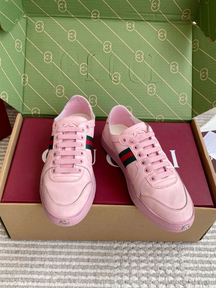 [plus-size shoes] 1:1 quality version Stretch Series Interlocking G Toe Logo Low Top Sneakers 4 colors 29332653