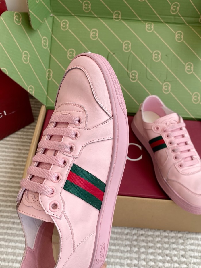 [plus-size shoes] 1:1 quality version Stretch Series Interlocking G Toe Logo Low Top Sneakers 4 colors 29332653