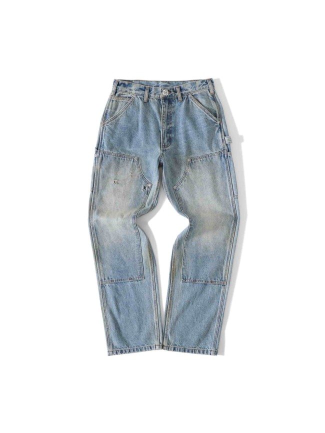 1:1 quality version Classic Blue Cowhide Washed Cargo Pants 29334601
