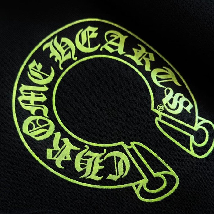1:1 quality version Fluorescent Green Horseshoe Cross Zip Up Hoodie 29334547