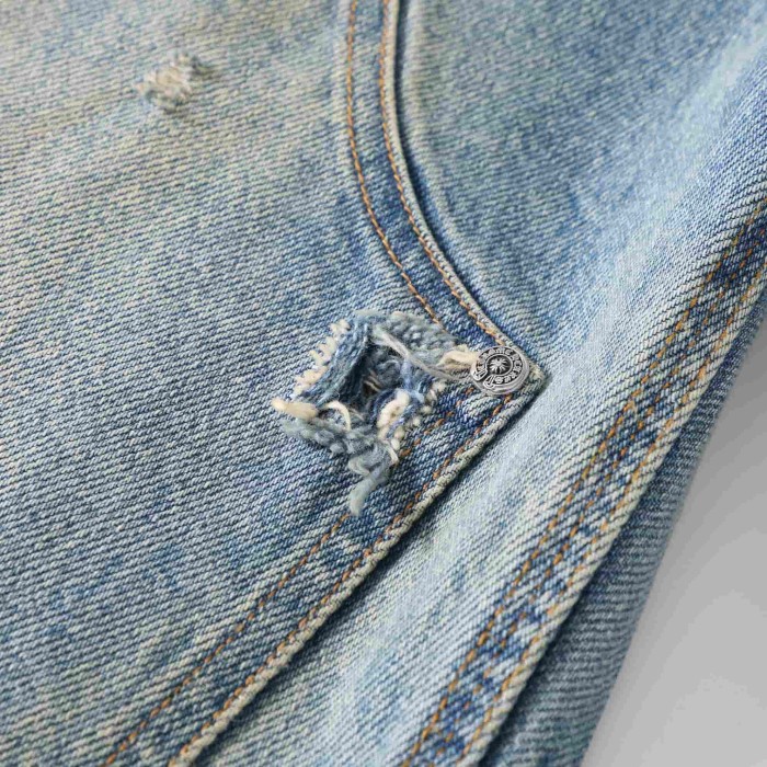 1:1 quality version Classic Blue Cowhide Washed Cargo Pants 29334601