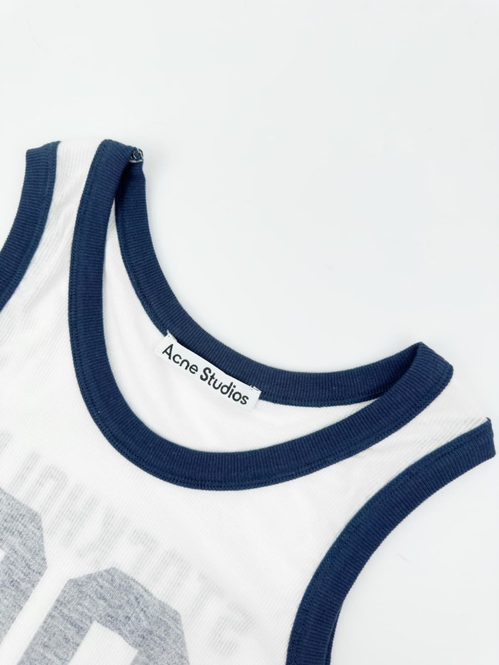 1:1 quality version Front Vintage 96 Number Back Stockholm Letter Print Elastic Slim Rib Tank Top 29334582
