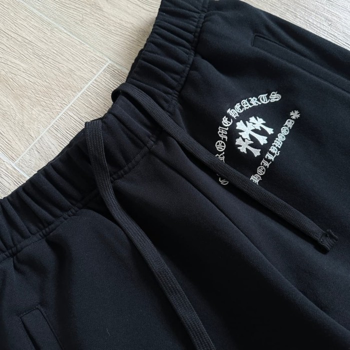 1:1 quality version Cross Sanskrit Letter Embroidery Sweatpants 29334549