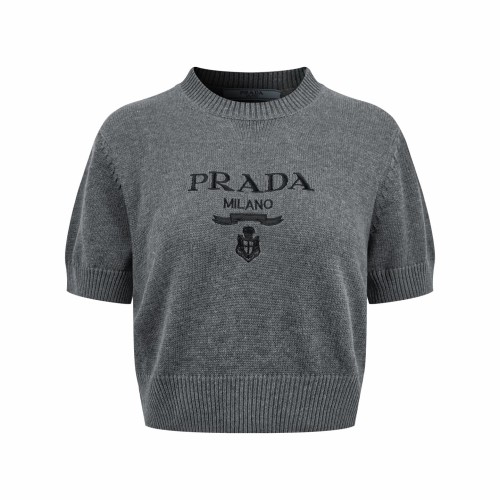 1:1 quality version Chest Milano Ribbon Anchor Badge Embroidery Vintage Half Sleeve Knit T-shirt 2 colors 29334536