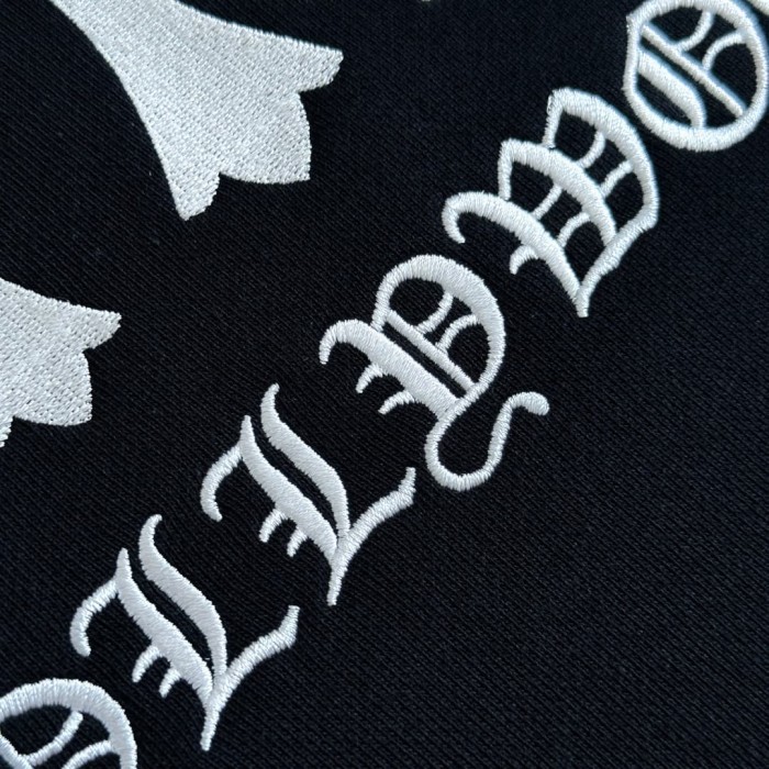1:1 quality version Cross Sanskrit Letter Embroidery Half Zip Sweatshirt 29334548