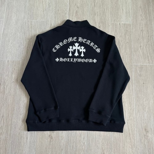 1:1 quality version Cross Sanskrit Letter Embroidery Half Zip Sweatshirt 29334548