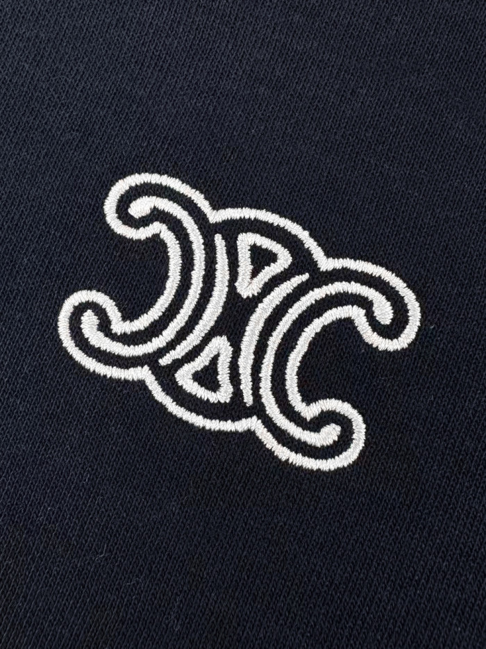 1:1 quality version Triomphe Mini Logo Embroidery Minimal Office Slim T-shirt 2 colors 29334307