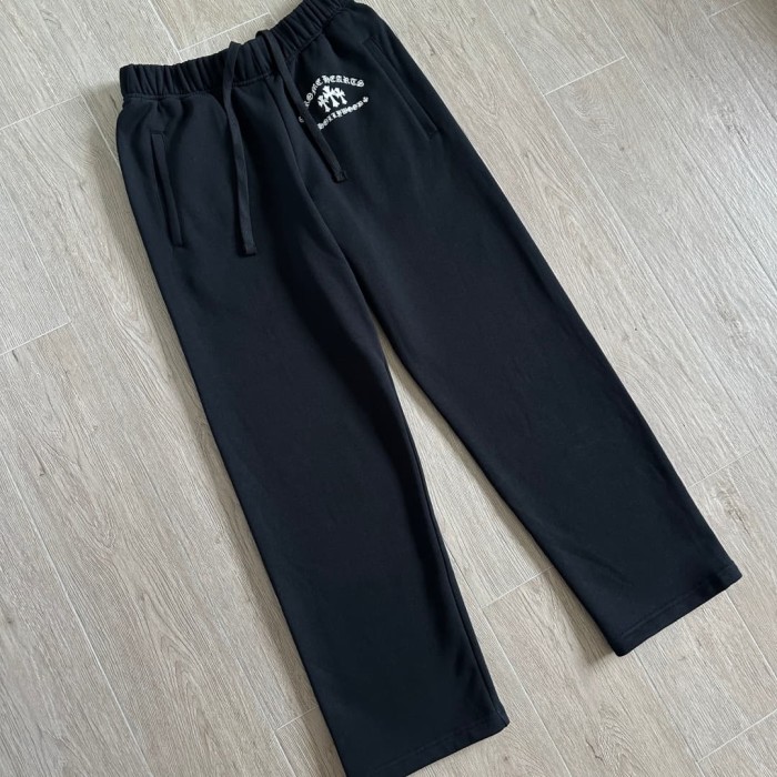 1:1 quality version Cross Sanskrit Letter Embroidery Sweatpants 29334549