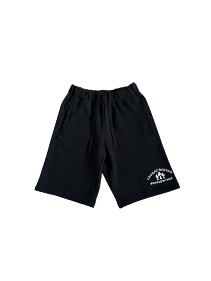 1:1 quality version Cross Sanskrit Letter Embroidery Shorts 29334550