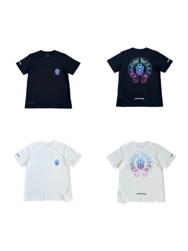 1:1 quality version Sword Dream Gradient Horseshoe Print Tee 2 colors 29334505