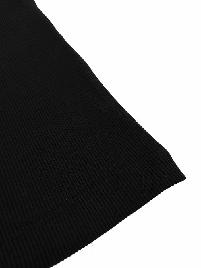 1:1 quality version Front Tone On Tone Triomphe Embossed Logo Tank Narrow Strap Vertical Rib Tank Top 3 colors 29334494