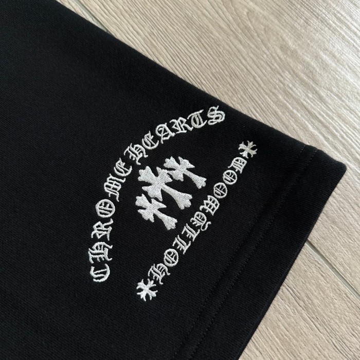 1:1 quality version Cross Sanskrit Letter Embroidery Shorts 29334550