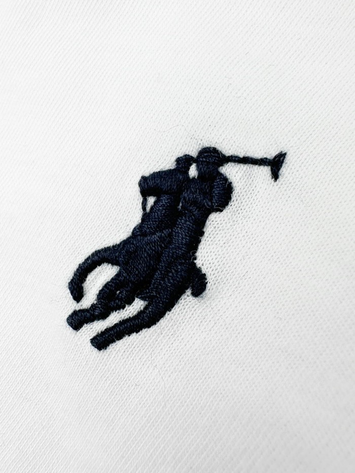 1:1 quality version V Neck Left Chest Contrast Pony Embroidery Slim American Casual Unisex T-shirt 4 colors 29334455