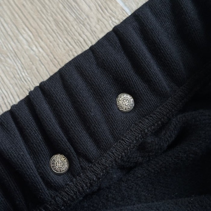 1:1 quality version Cross Sanskrit Letter Embroidery Sweatpants 29334549