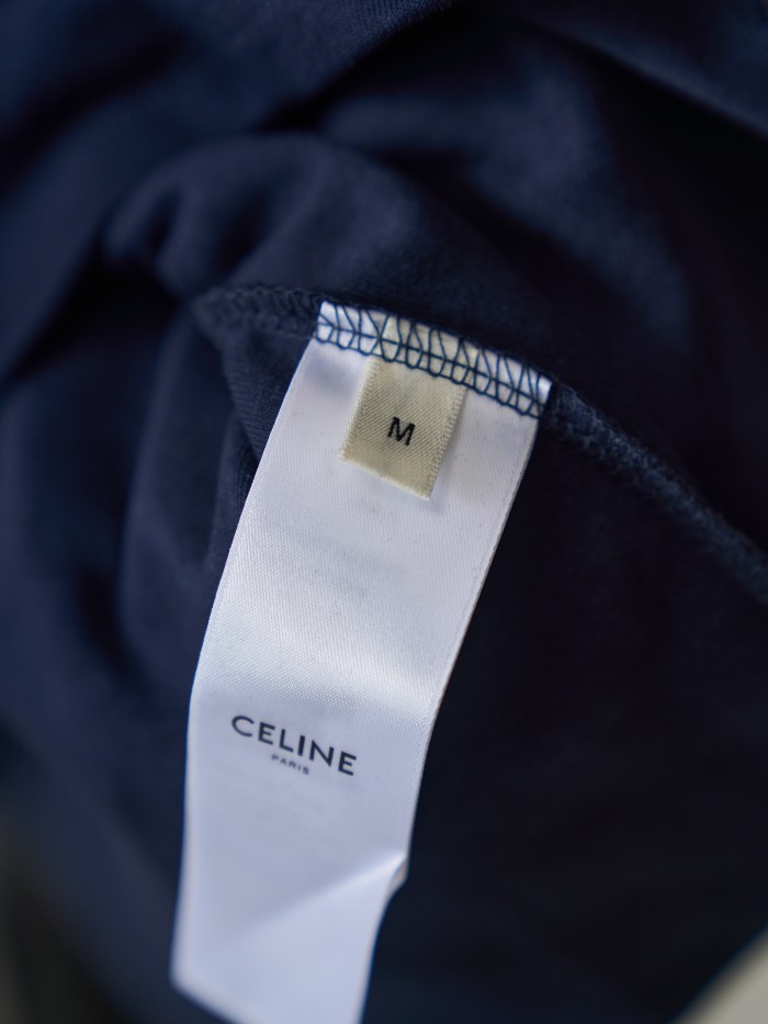 1:1 quality version Classic Triomphe Mini Logo Embroidery Crew Neck Solid Minimal Slim T-shirt 2 colors 29334272