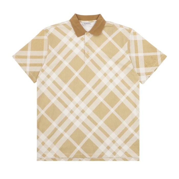 1:1 quality version Classic Plaid Collar Polo Shirt 2 colors 29337434