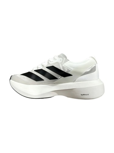 Adizero Adios Pro Evo 1 Transparent Tulle Mesh Upper Solid Black Oversized Three Stripes Marathon Running Sneakers 29336033