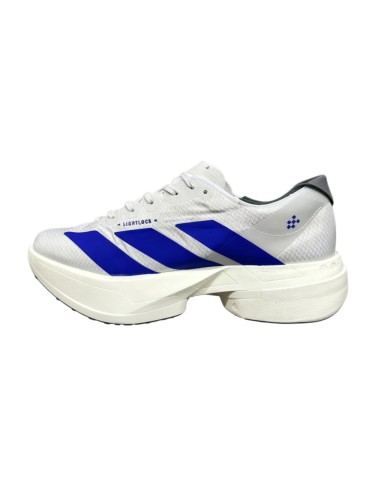 Adios Pro 4 LIGHTSTRIKE PROCONTINENTALTM White Blue Contrast Color Large Three Stripes Marathon Running Sneakers 29336008