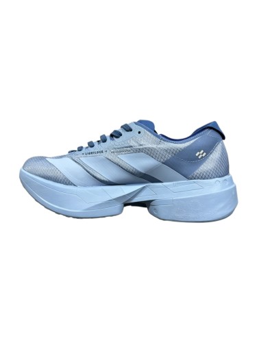 Y-3 Adios Pro 4.0 Lightlock Light Blue Mesh Upper White Distressed Three Stripes Running Sneakers 29336024