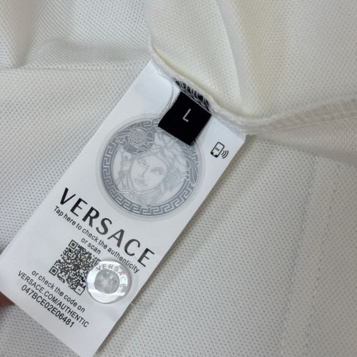 Double Line Collar Chest Badge Embroidery Polo Shirt 4 colors 2932423
