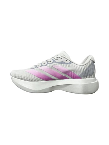 Adizero Evo SL Lightweight Shock Absorbing Breathable Mesh Upper Grey Pink Women Running Sneakers 29343884