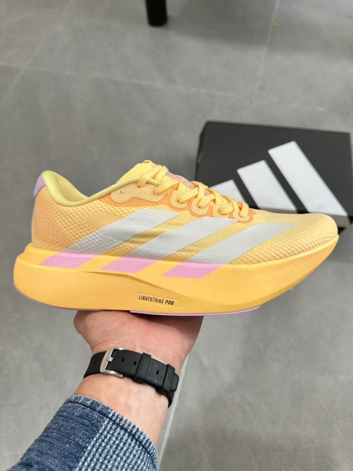 Adizero Evo SL Lightweight High Rebound Ripstop Mesh Women Orange Pink Running Sneakers 29343889