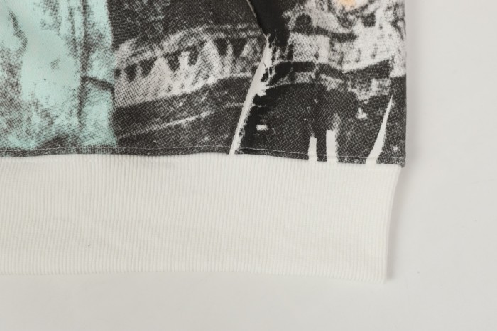 Statue Of Liberty Sculpture Zip Print Washed Hoodie 29344091