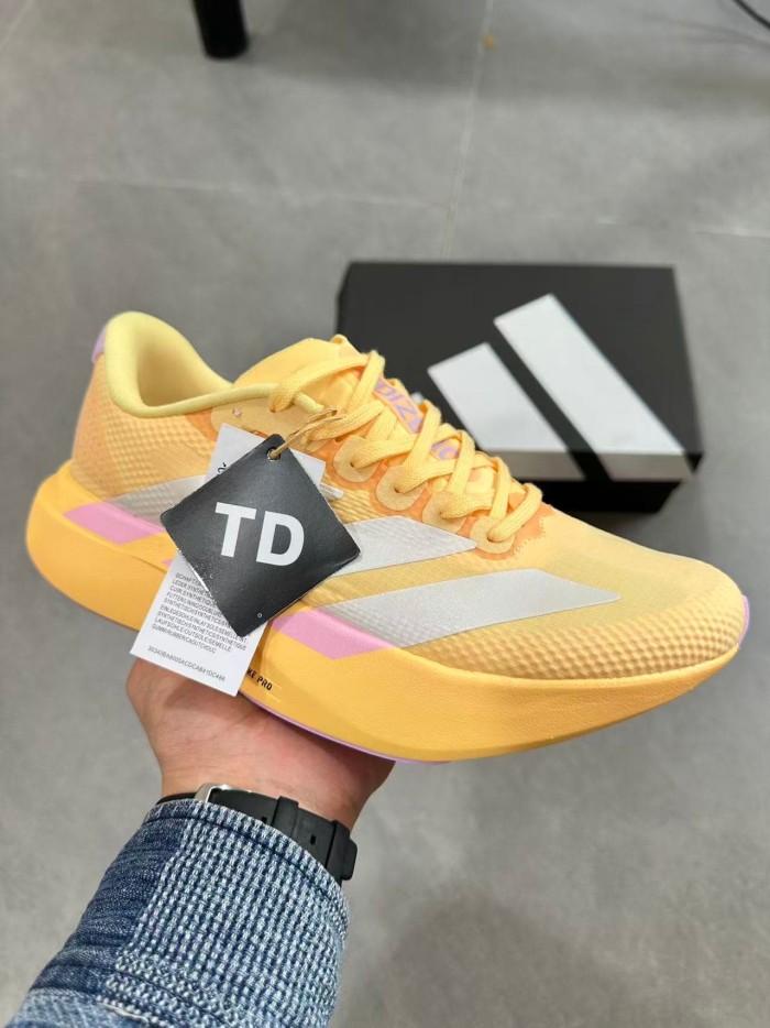 Adizero Evo SL Lightweight High Rebound Ripstop Mesh Women Orange Pink Running Sneakers 29343889