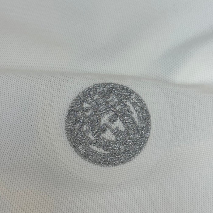 Double Line Collar Chest Badge Embroidery Polo Shirt 4 colors 2932423