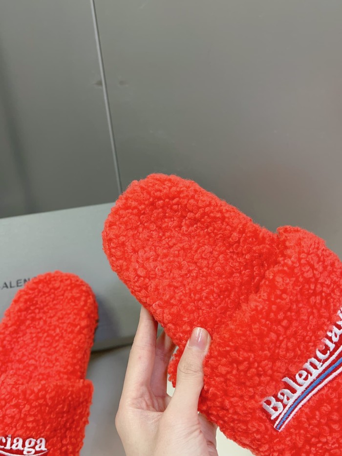 [50% Off]1:1 quality version Cola Embroidery Twill Brushed Cotton Slippers 8 colors 28884668