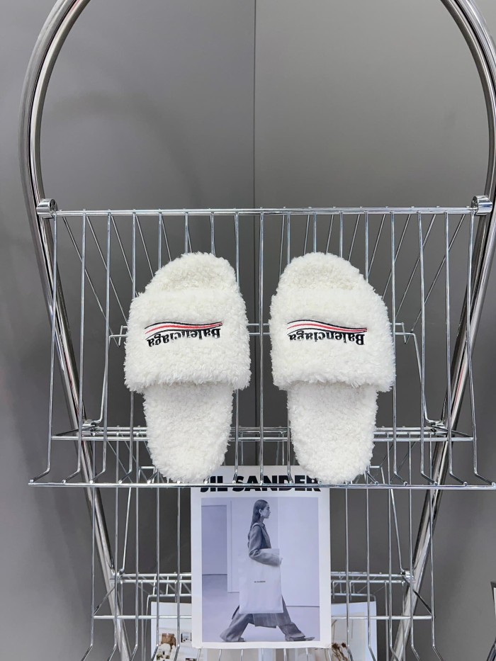 [50% Off]1:1 quality version Cola Embroidery Twill Brushed Cotton Slippers 8 colors 28884668