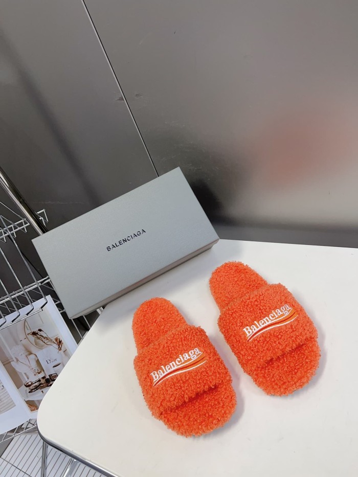 [50% Off]1:1 quality version Cola Embroidery Twill Brushed Cotton Slippers 8 colors 28884668