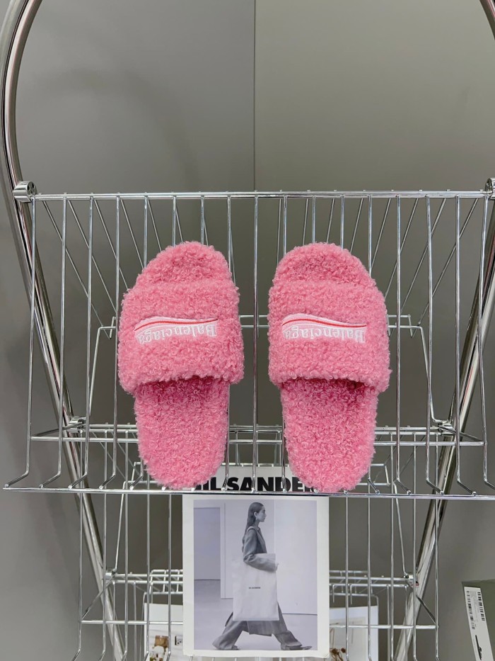 [50% Off]1:1 quality version Cola Embroidery Twill Brushed Cotton Slippers 8 colors 28884668